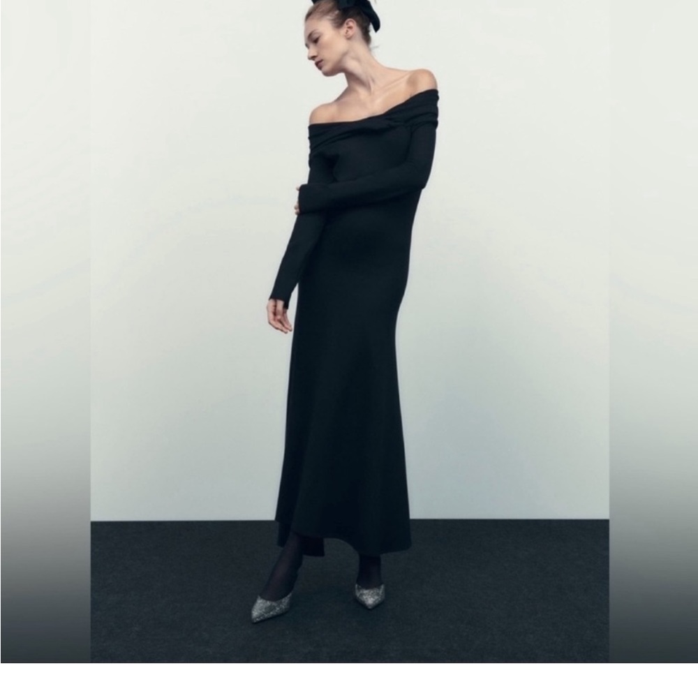ZARA OFF-THE-SHOULDER DRESS - LIMITED EDITION